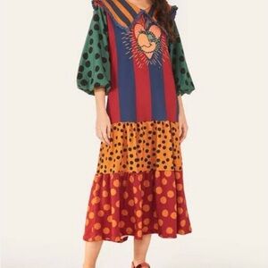 Farm Rio Ze Carioca Sweatshirt Midi Dress